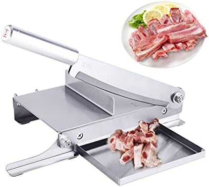 Medozic Manual Meat Slicer, Stainless Steel Household Cutter Machine, Meat Slicer For Beef Jerky Chicken Bacon And Corn Shop