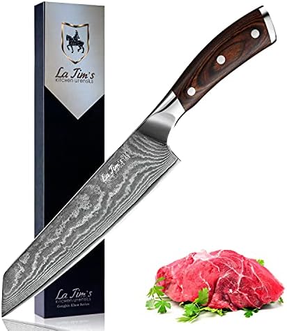 Latim's Professional Chef Knife 8 inch，Damascus Kitchen Knives Made of Japanese VG-10 Stainless Steel with Unique Pattern，Ultra Sharp Blade and Ergonomic Handle Shop
