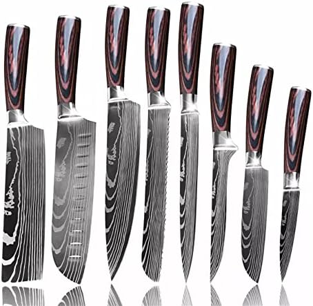 The Epicurean Cook Majesty Series Stainless Steel Kitchen Knives Set 8 Piece Shop